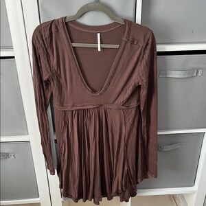 Free people Brown Long Sleeve